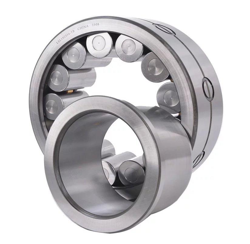 Cylindrical roller bearings with a disc cage